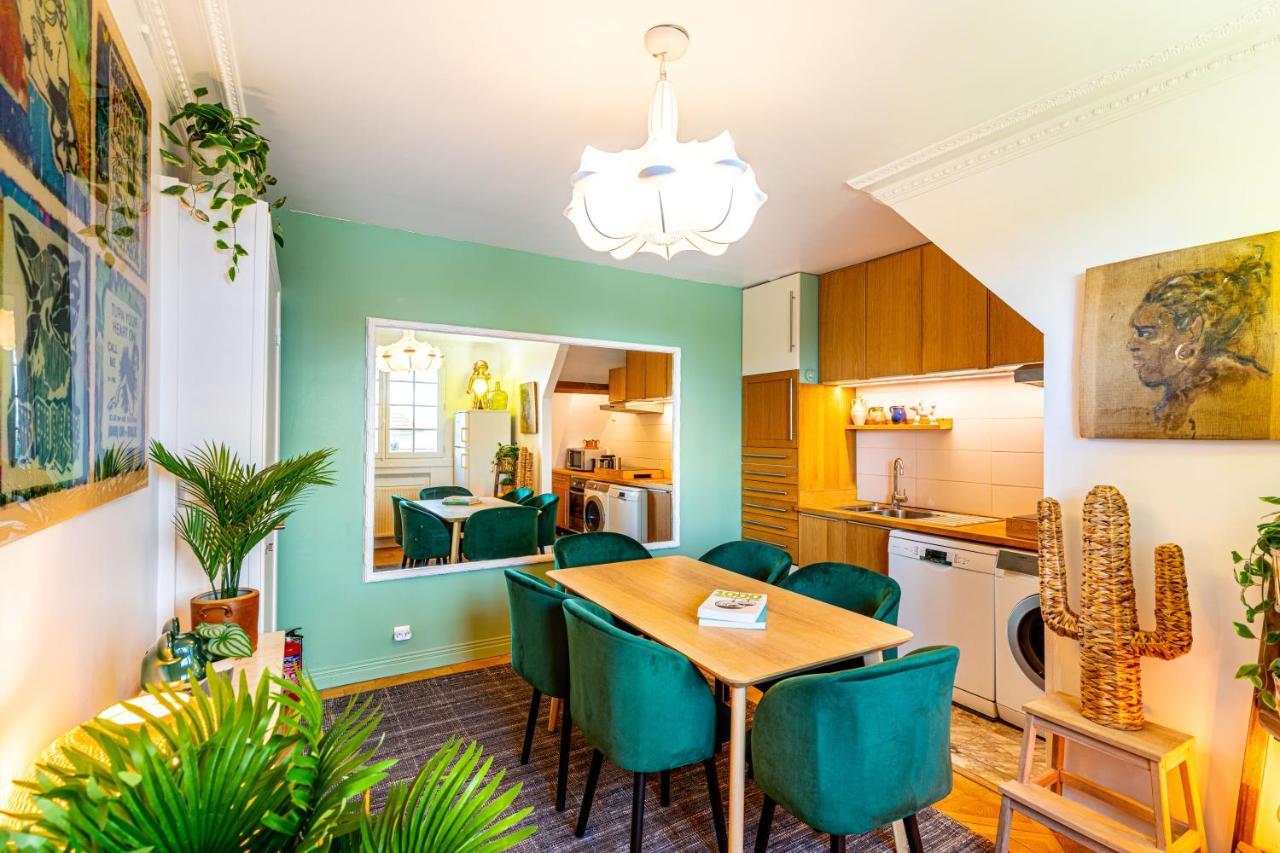 Art & Curiosity Cabinet Style Appartement With Paris View, Villa Des Ammonites Meudon Esterno foto