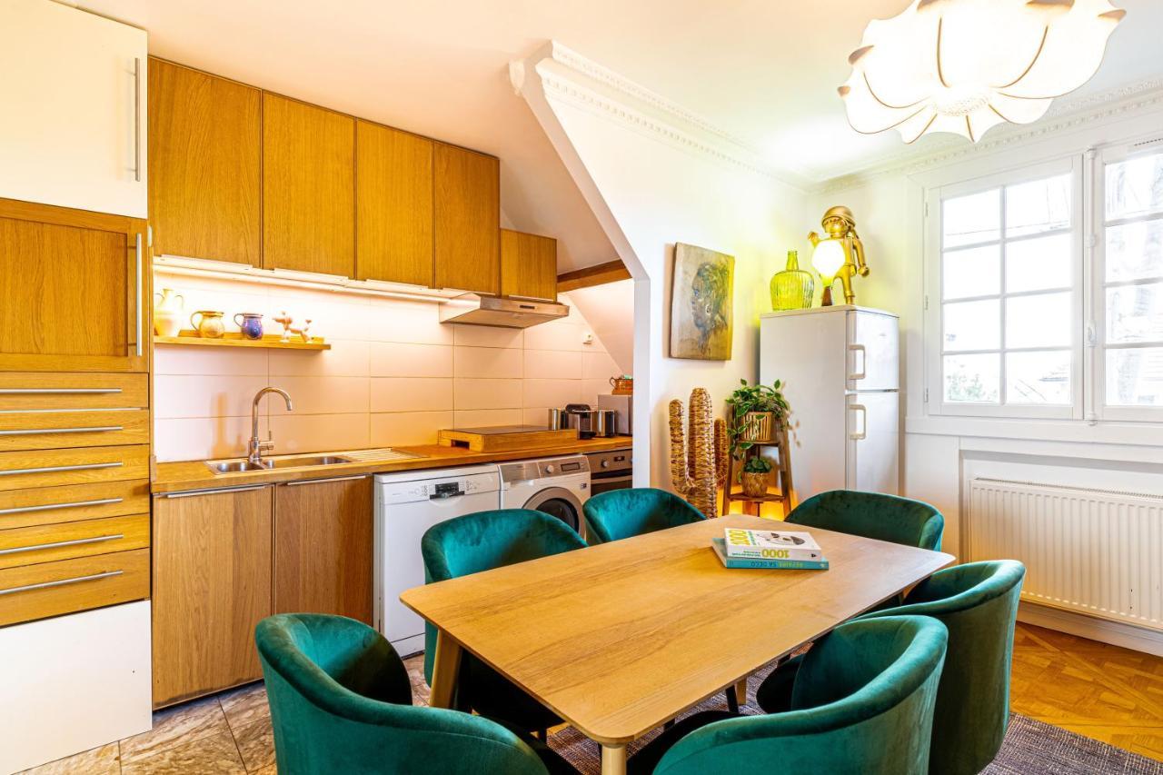 Art & Curiosity Cabinet Style Appartement With Paris View, Villa Des Ammonites Meudon Esterno foto
