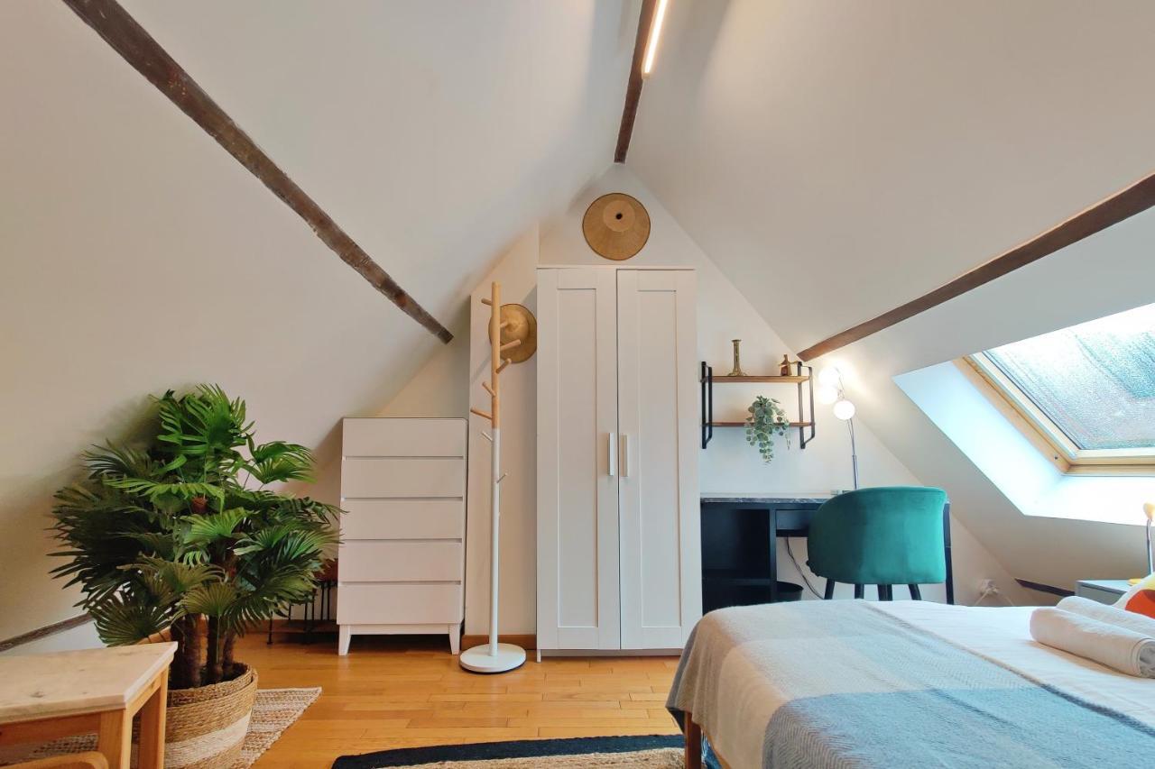 Art & Curiosity Cabinet Style Appartement With Paris View, Villa Des Ammonites Meudon Esterno foto