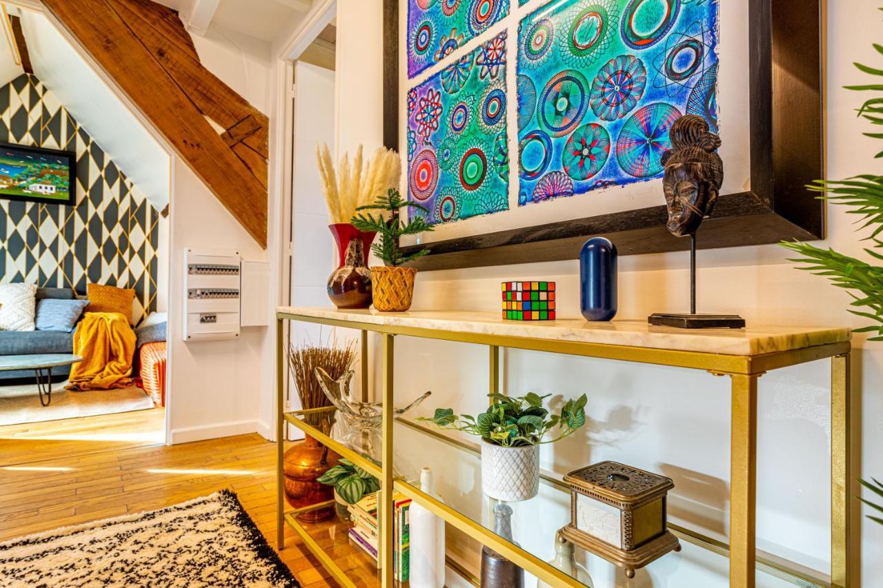Art & Curiosity Cabinet Style Appartement With Paris View, Villa Des Ammonites Meudon Esterno foto
