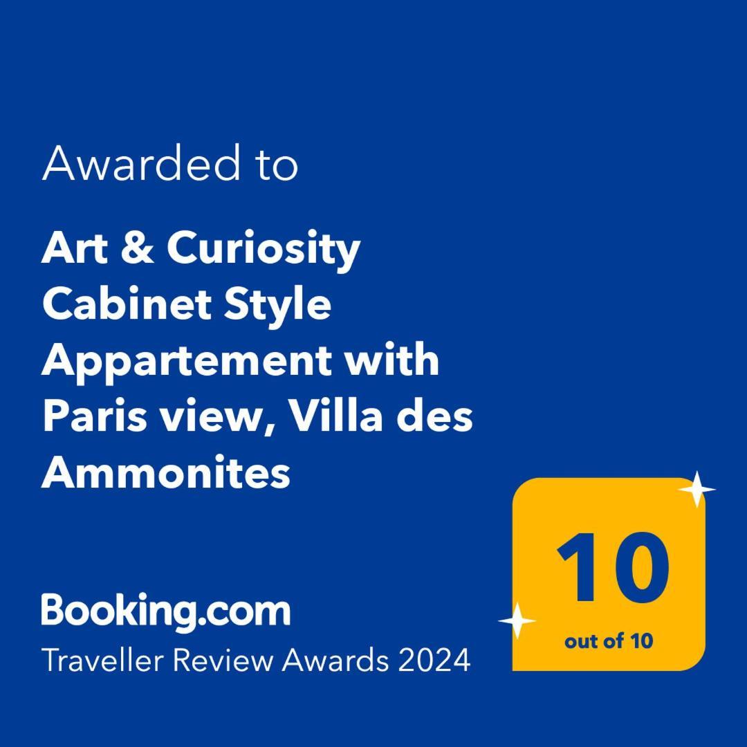 Art & Curiosity Cabinet Style Appartement With Paris View, Villa Des Ammonites Meudon Esterno foto